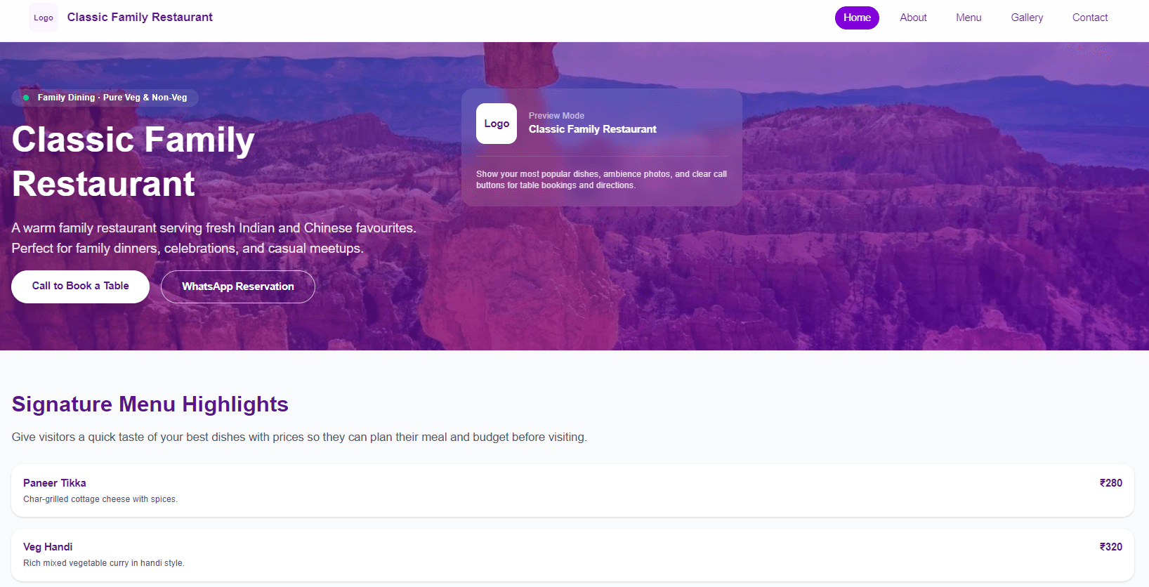 Classic Family Restaurant